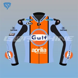 Ai Ogura Gulf Aprilia Racing Leather Jacket MotoGP 2026 2d Front