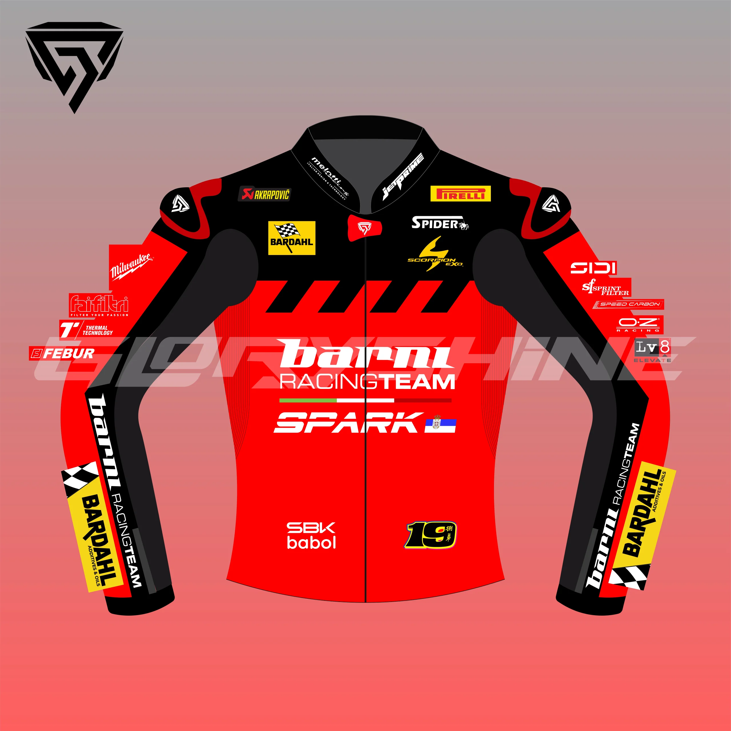 Álvaro Bautista Ducati Barni Spark Racing Team WSBK 2026 Jacket Front