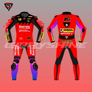 Álvaro Bautista Ducati Barni Spark Racing Team WSBK 2026 Suit Front and Back