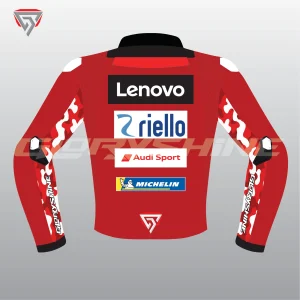 Francesco-Bagnaia-Ducati-Lenovo-Race-Jacket-MotoGP-2026-Back Francesco Bagnaia Ducati Lenovo Race Jacket MotoGP 2026 Back