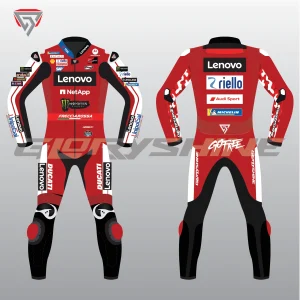 Francesco Bagnaia Ducati Lenovo Race Suit MotoGP 2026 Front Back