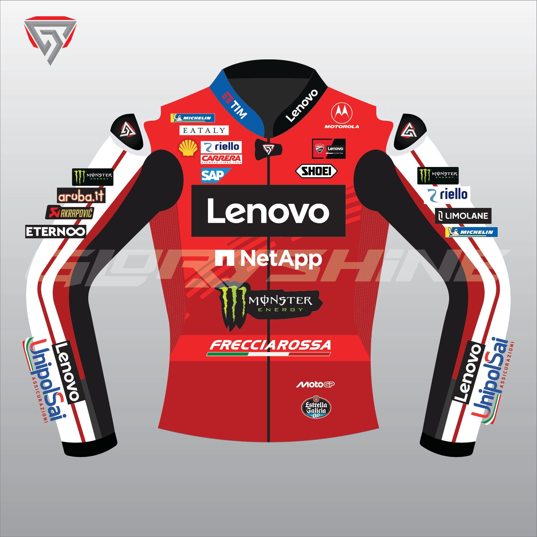 Marc Marquez Ducati Lenovo Team Race Jacket MotoGP 2026 Front