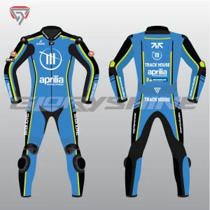 Raul Fernandez Aprilia Racing Trackhouse Race Suit MotoGP 2026 Front Back